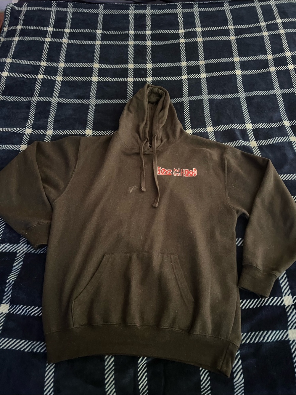 Boys in the Hood Black Graphic Hoodie Size Medium